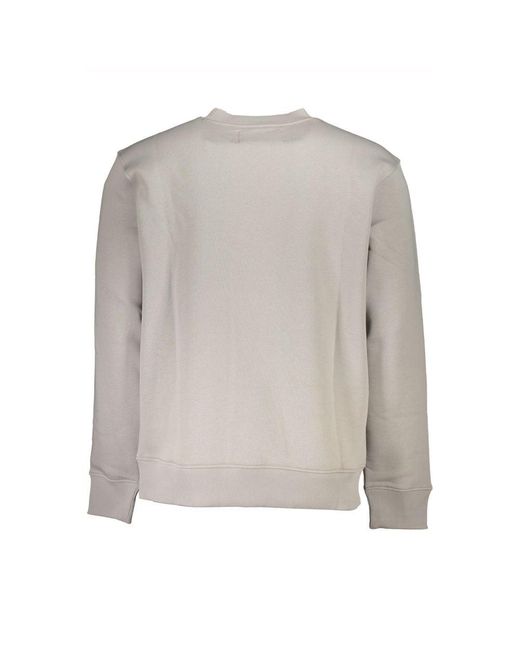 Calvin Klein Gray Cotton Sweater for men