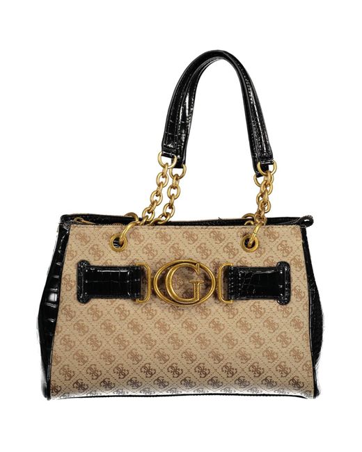 Guess Black Chic Chain-Handle Tote Bag