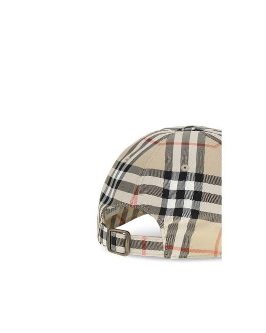 Burberry Multicolor Beige Cotton Cap (baseball Hat) for men