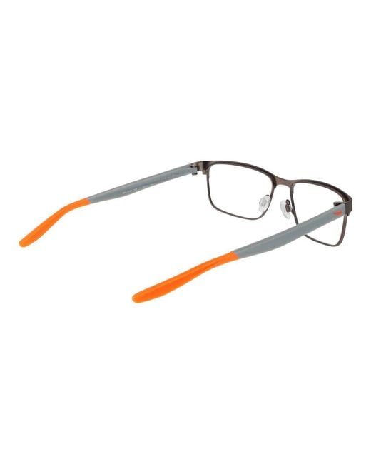 Nike Brown Black Stainless Steel Glasses (frames) for men