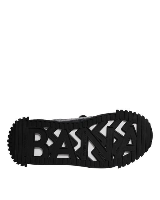 Dolce & Gabbana Black Ns1 High Top Boots Sneakers Shoes