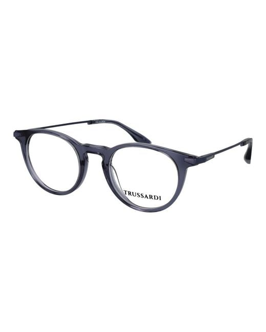 Trussardi Blue Gray Acetate Glasses (frames)