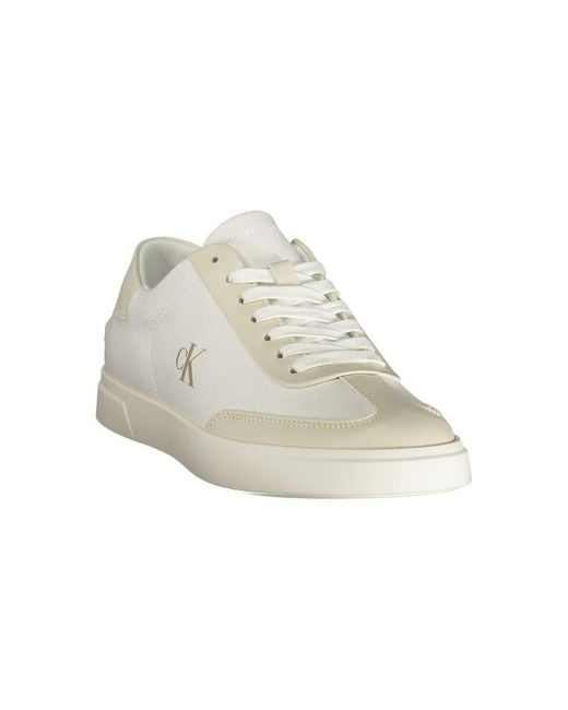 Calvin Klein White Bianco Polyester Woman Sneaker