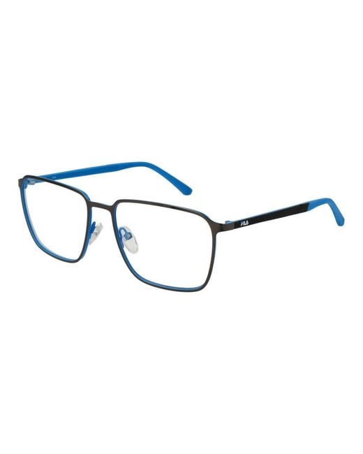 Fila Blue Gray Rubber Glasses (frames) for men