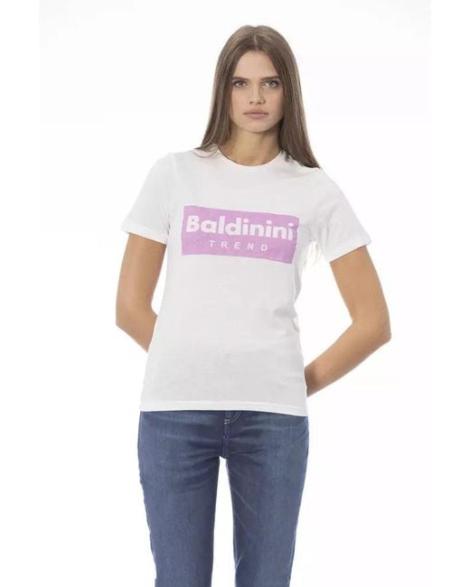 Baldinini White Cotton T
