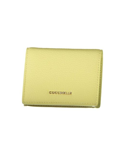 Coccinelle Yellow Leather Wallet