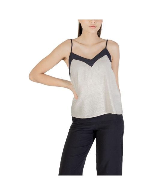 Vero Moda Gray Nylon Top