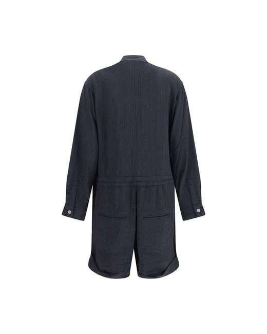 Isabel Marant Blue Black Viscose Jumpsuit