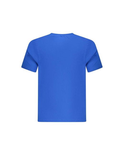 North Sails Blue Cotton Men T for men