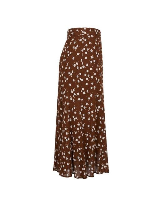 Trussardi Brown Viscose Skirt