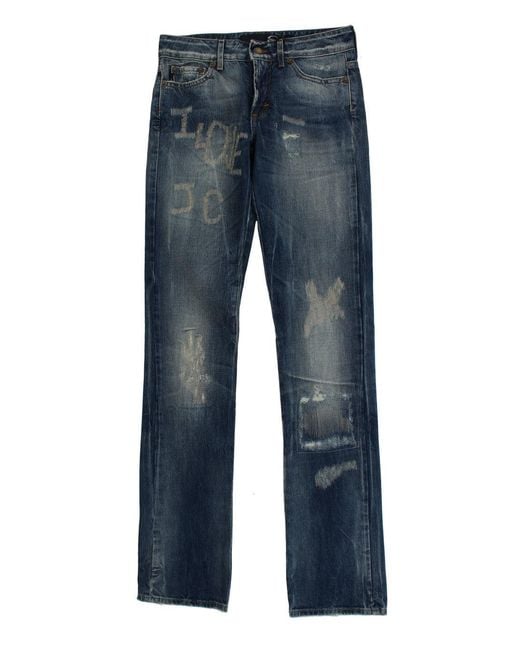 Just Cavalli Blue Elegant Flare Fit Denim Jeans