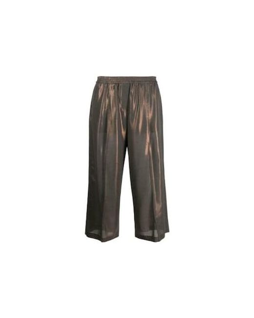 Brunello Cucinelli Gray Polyester Casual Pants