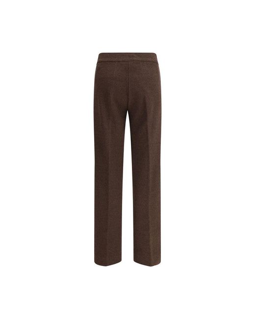 Avenue Montaigne Brown Bouclé Pants