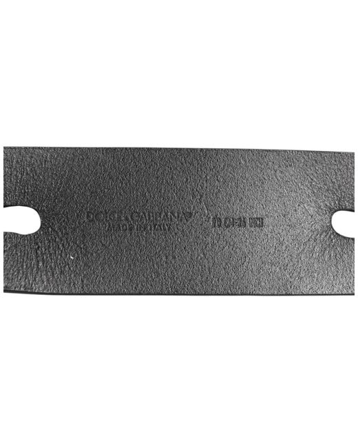 Dolce & Gabbana Black Leather Belt for men
