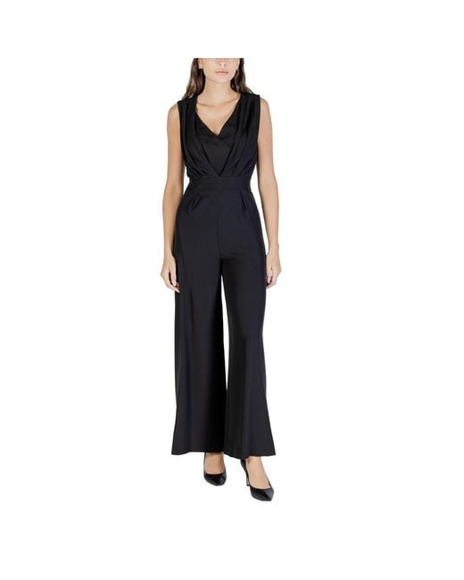 Rinascimento Black Polyester Jumpsuit