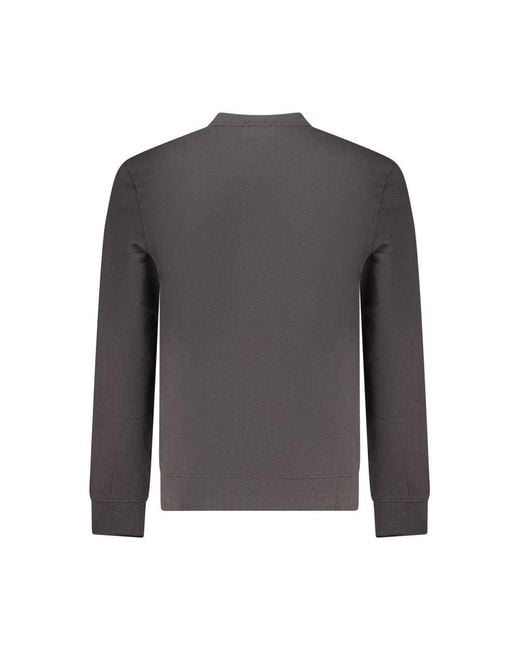 Calvin Klein Gray Black Cotton Men's Sweatshirt for men