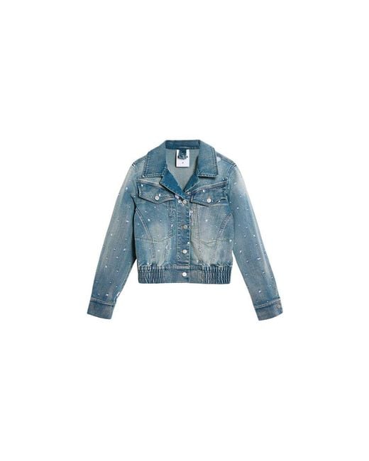 Desigual Blue Elastane Jacket