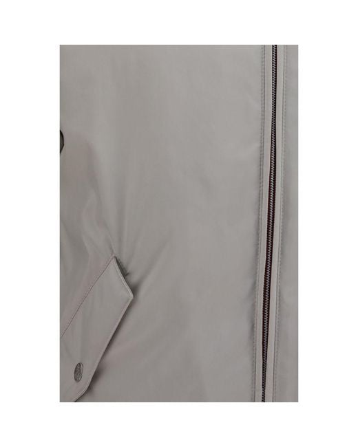 Brunello Cucinelli Gray Polyester Shell Jacket for men
