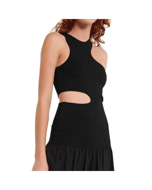 Stella McCartney Black Silk Cut-Out Maxi Dress