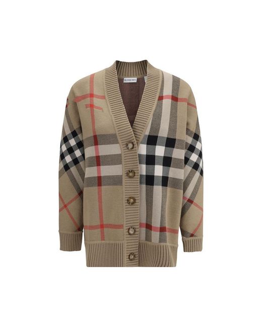 Burberry Brown Check Archive Wool Sweater