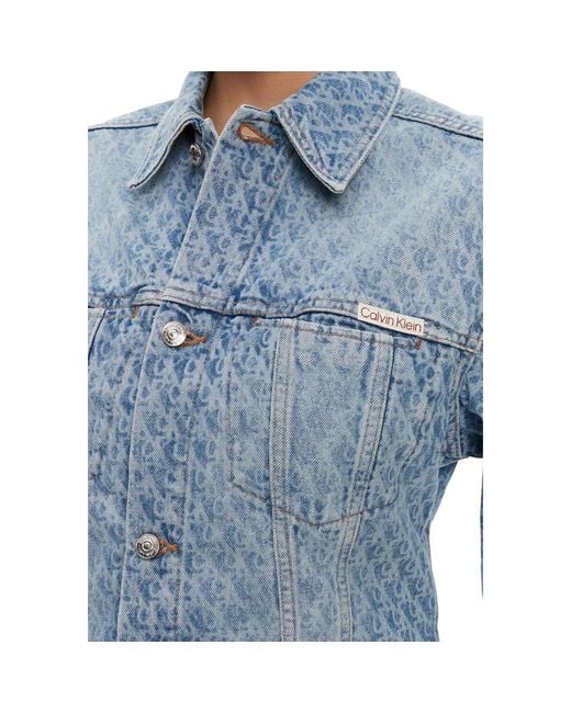 Calvin Klein Light Blue Cotton Denim Jacket