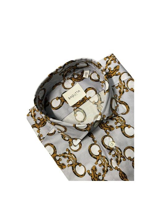 Bagutta Multicolor Cotton Men Shirt for men