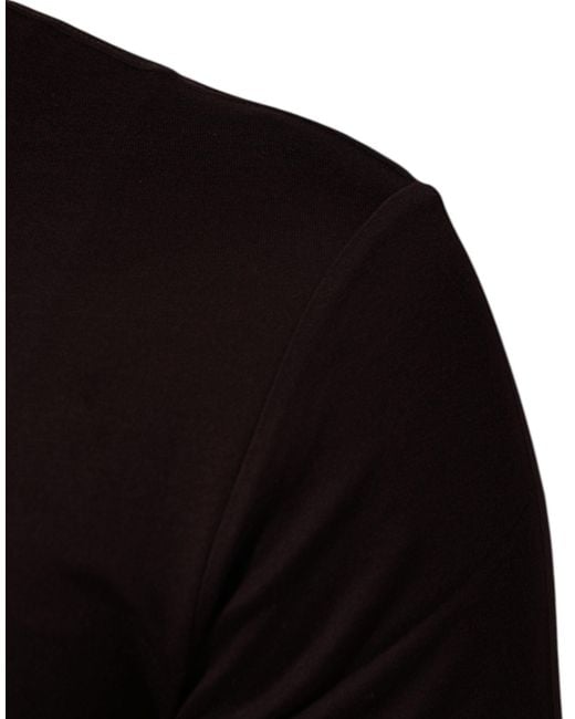 Dolce & Gabbana Black Logo Patch Short Sleeve Tee for men