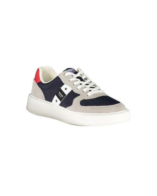 Blauer Blue Leather Sneaker for men