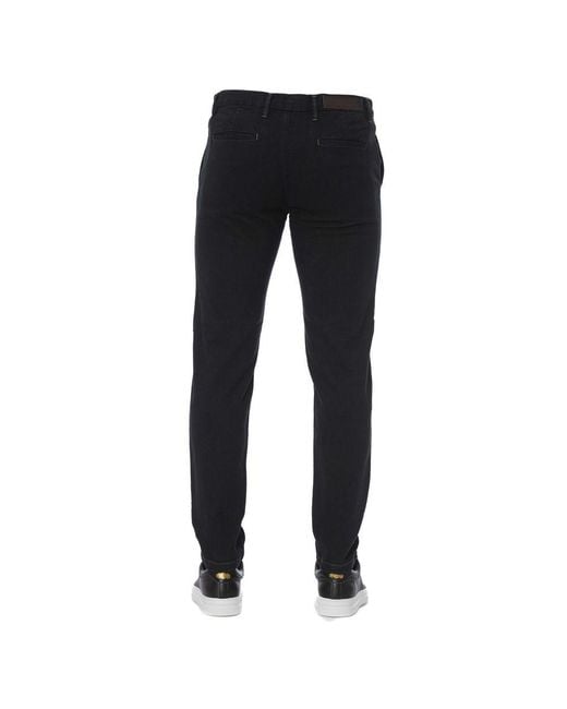 Trussardi Black Cotton Men Pants for men