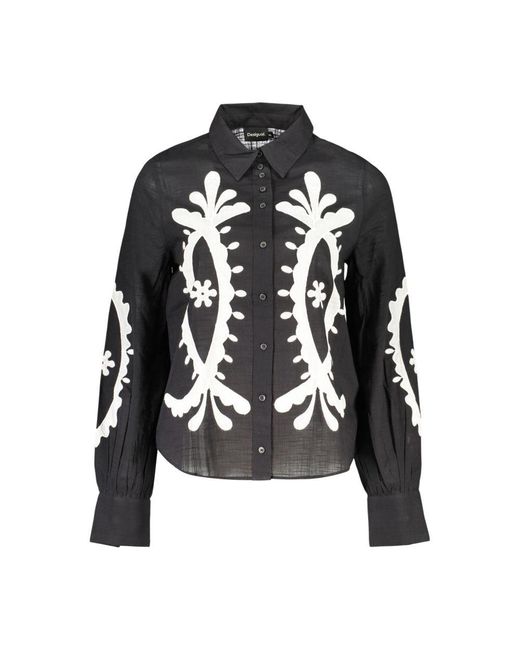 Desigual Black Nero Cotton Shirt