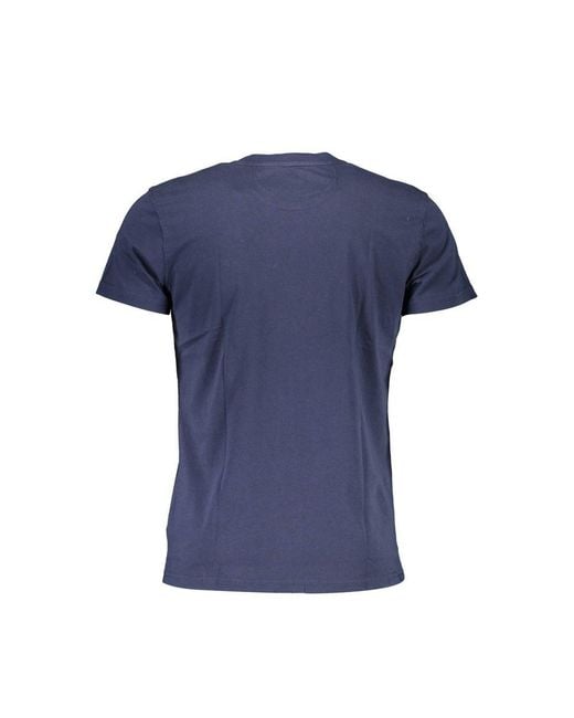 La Martina Blue Cotton T-Shirt for men