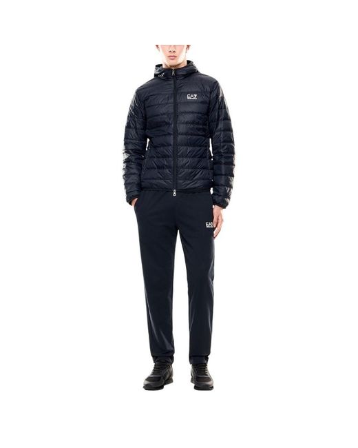 EA7 Blue Polyamide Shell Jacket for men