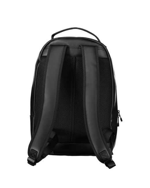 Tommy Hilfiger Black Elegant Backpack With Laptop Holder for men