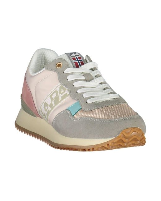 Napapijri Multicolor Chic Laced Sneakers With Logo Detail