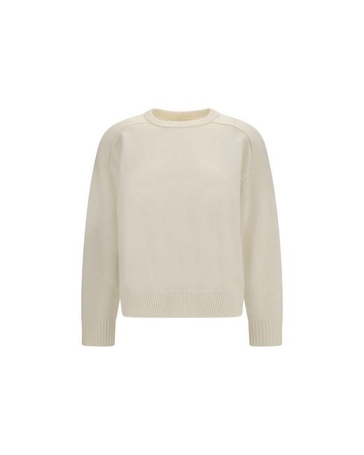 Loulou de Saison White Wool Oves Aries Sweatshirt