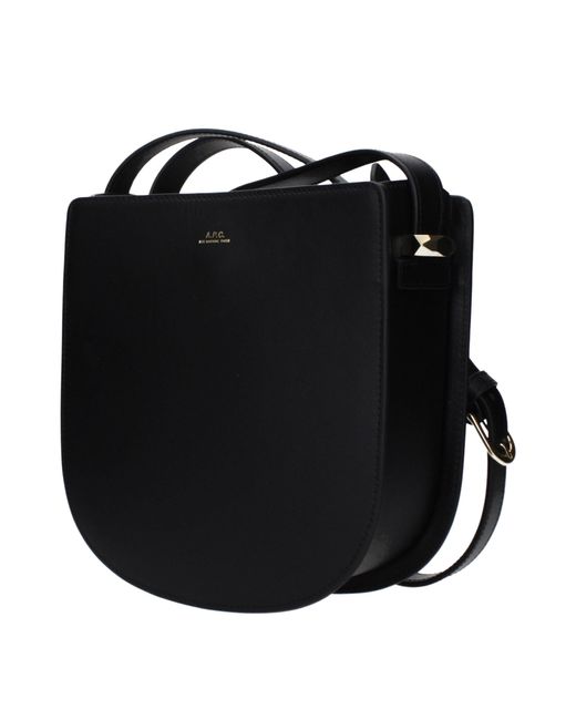 A.P.C. Black Geneva Crossbody Bag For