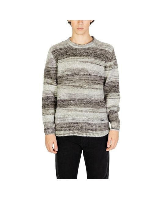 Gianni Lupo Gray Polyacrylic Sweatshirt for men