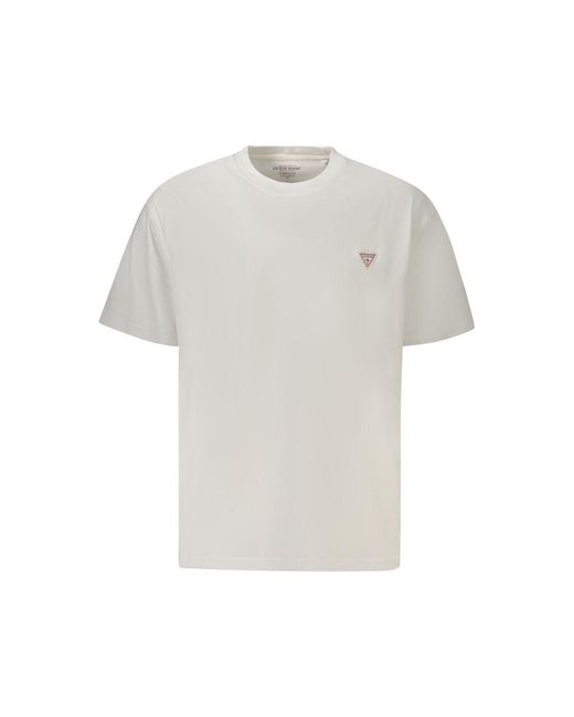 Guess White Bianco Organic Cotton Men's T for men