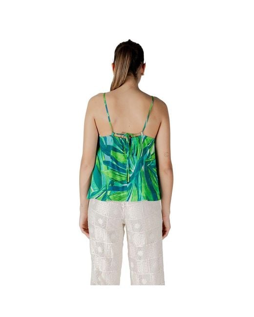 ONLY Green Viscose Tank Top