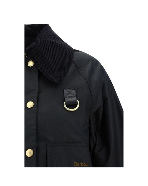 Barbour Catton Wax Jacket in Black | Lyst