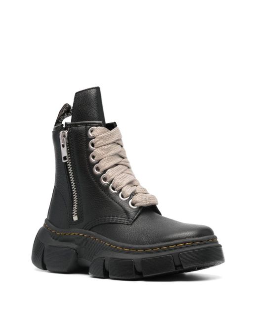 Rick Owens Black X Dr. Martens 1460 Leather Boots