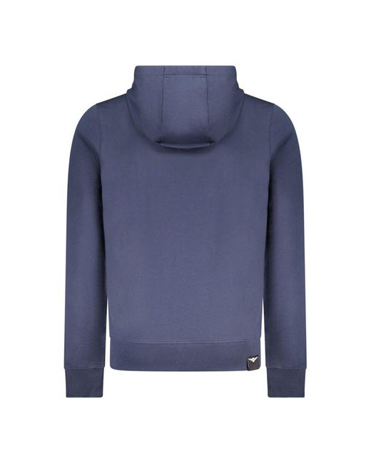 Accademia Militare Blue Cotton Men's Hoodie for men