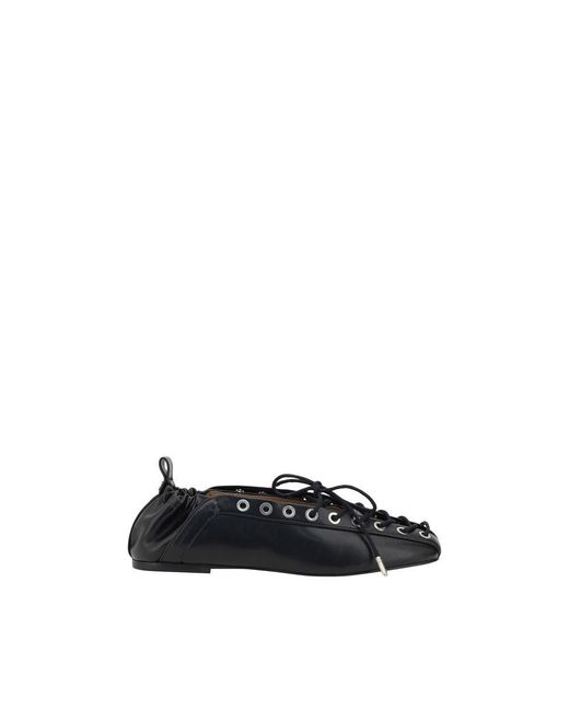 Ganni Black Polyethylene Ballet Flats for men
