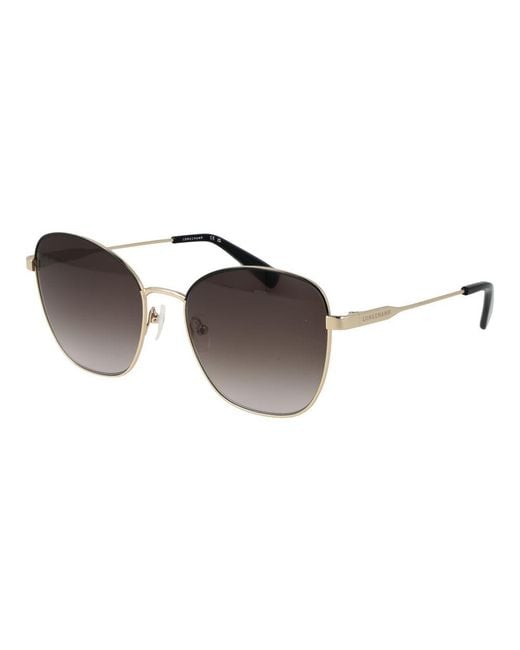 Longchamp Brown Metal Sunglasses