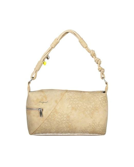 Desigual Natural Beige Polyurethane 's Shoulder Bag
