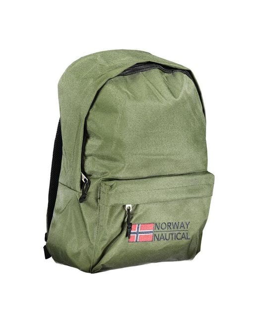Norway 1963 Green Polyester Mens Backpack for men