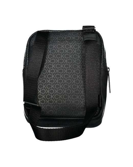Calvin Klein Black Sleek Shoulder Bag With Contrasting Accents for men