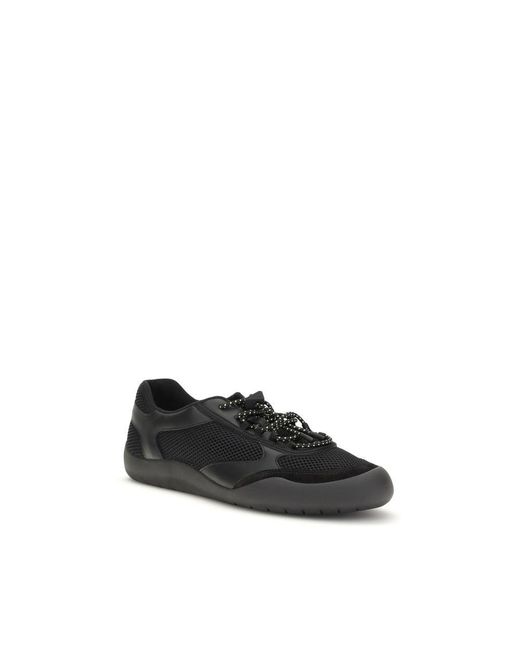Prada Black Polyester Athletic Sneakers for men