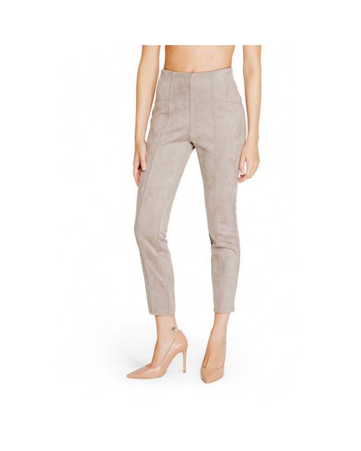 Street One Natural Gray Polyester Leggings
