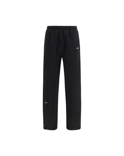 Represent Black Cotton Athletic Pants for men